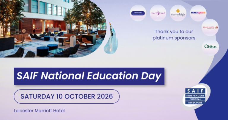 Information graphic for SAIF National Education Day on 10 October 2026 in Leicester