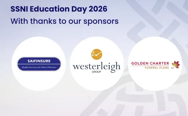 SSNI Education Day sponsors logos, SAIFInsure, Westerleigh and Golden Charter