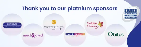 SAIF National Education Day 2026 Platinum Sponsors: SAIFInsure, MuchLoved, Westerleigh Group, Laurelo SAIFProbate, Golden Charter and Obitus