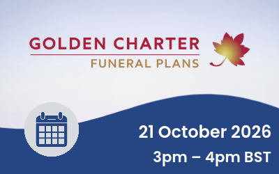 SAIF Webinar asset with Golden Charter logo for the upcoming webinar on 21 October 2026 3m - 4pm BST